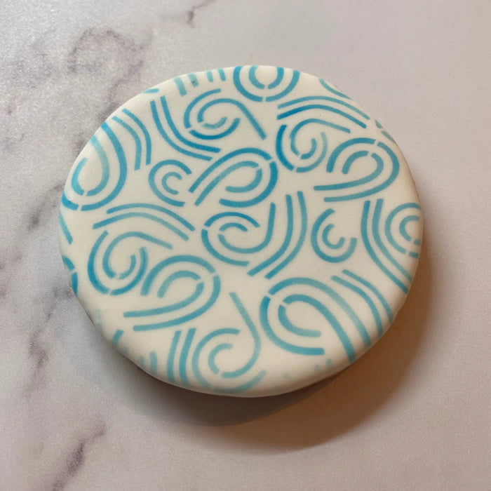 Windy Sky Pattern Cookie Stencil bakeartstencil