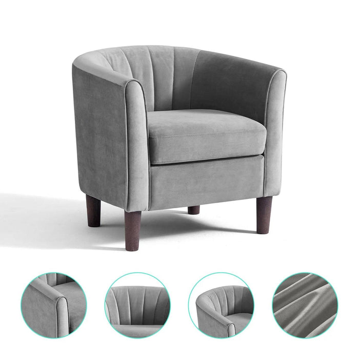 Accent Chair with Ottoman