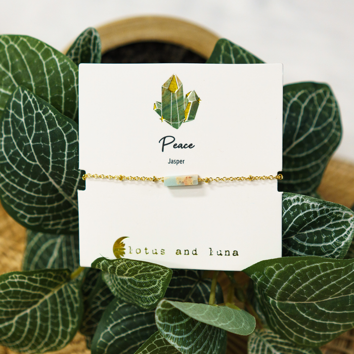 African Jasper Bracelet, on card