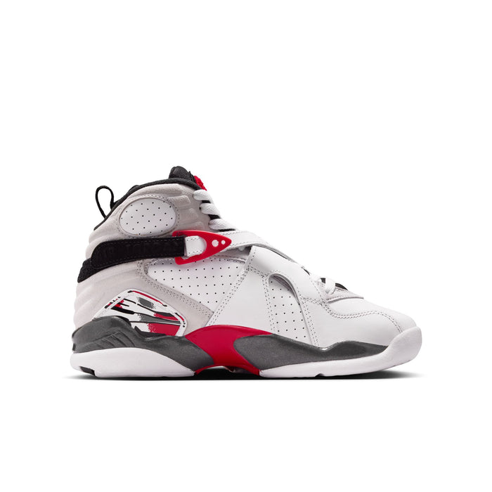 Air Jordan 8 Retro White and True Red GS