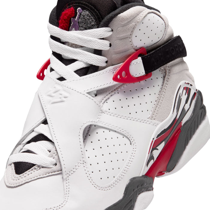 Air Jordan 8 Retro White and True Red GS