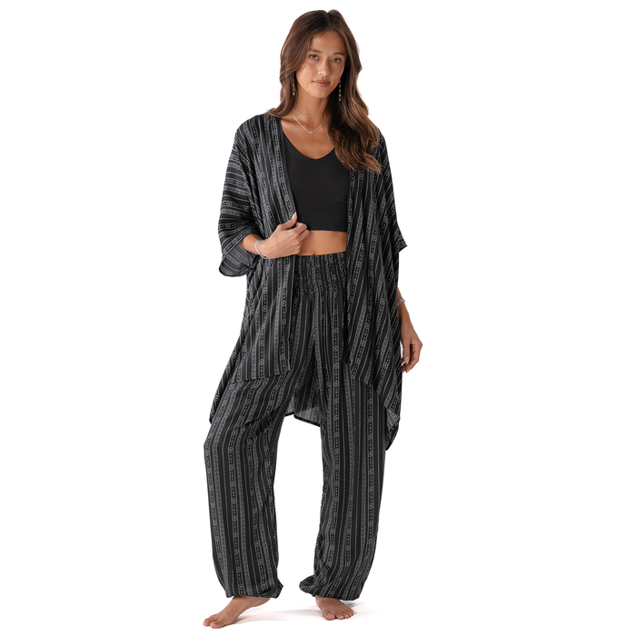Akha Tribal Print Lounge Set, front