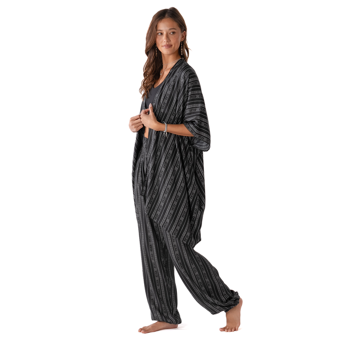 Akha Tribal Print Lounge Set, side