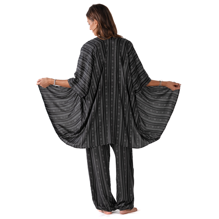 Akha Tribal Print Lounge Set, back