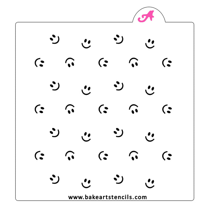 Apple Pattern Stencil Set bakeartstencil