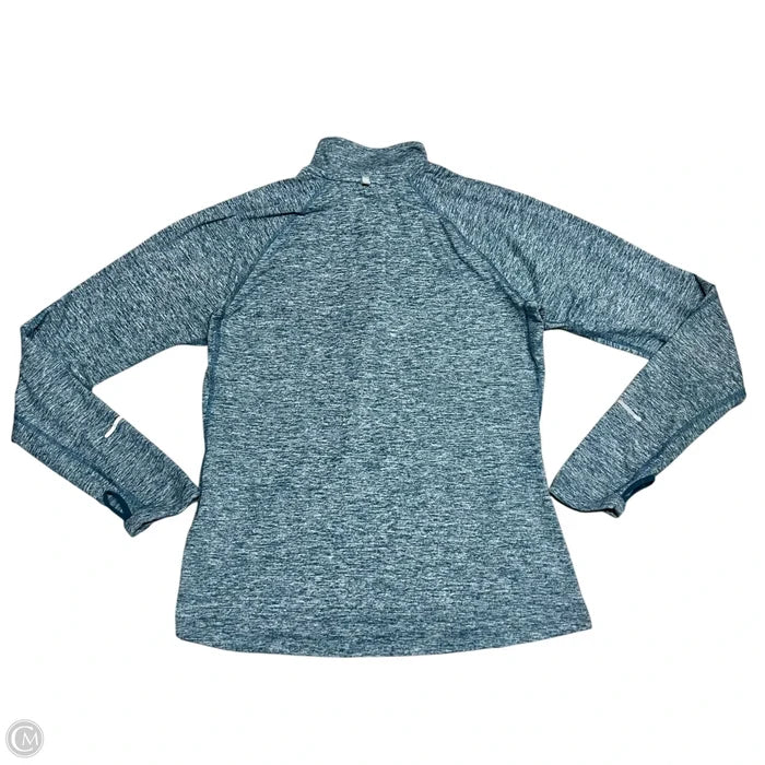 Athletic Jacket By Nike In Blue & Grey, Size: M