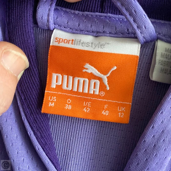 Athletic Jacket By Puma In Purple, Size: M