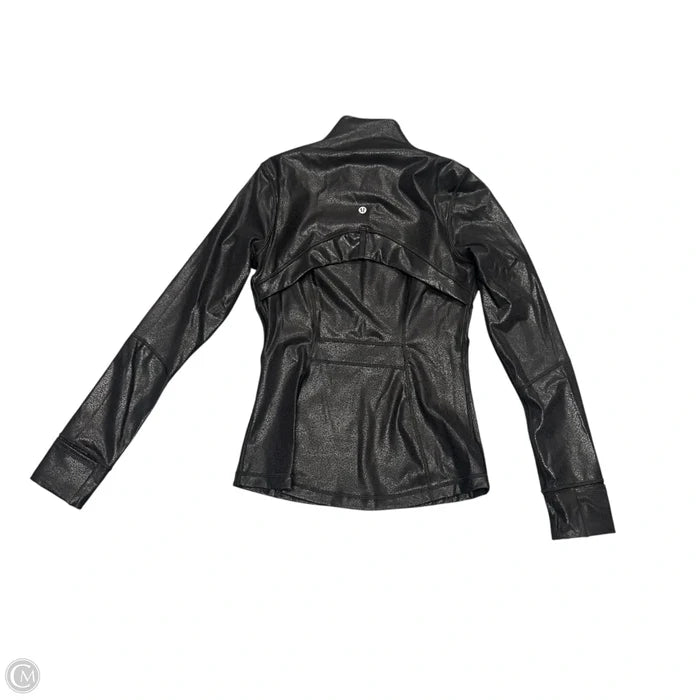 Athletic Jacket By Lululemon In Black, Size: M