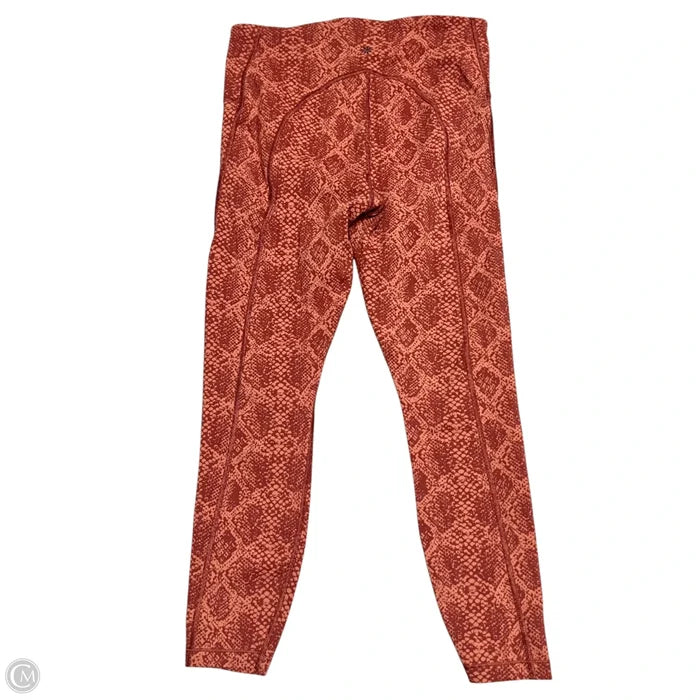 Athletic Leggings By Athleta In Snakeskin Print, Size: 0