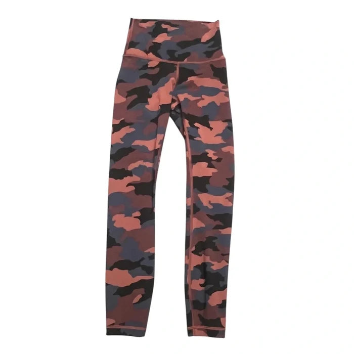 Athletic Leggings By Lululemon In Camouflage Print, Size: 0