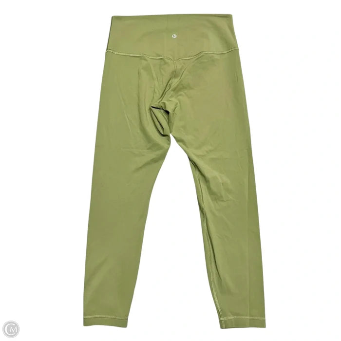 Athletic Leggings By Lululemon In Green, Size: 10