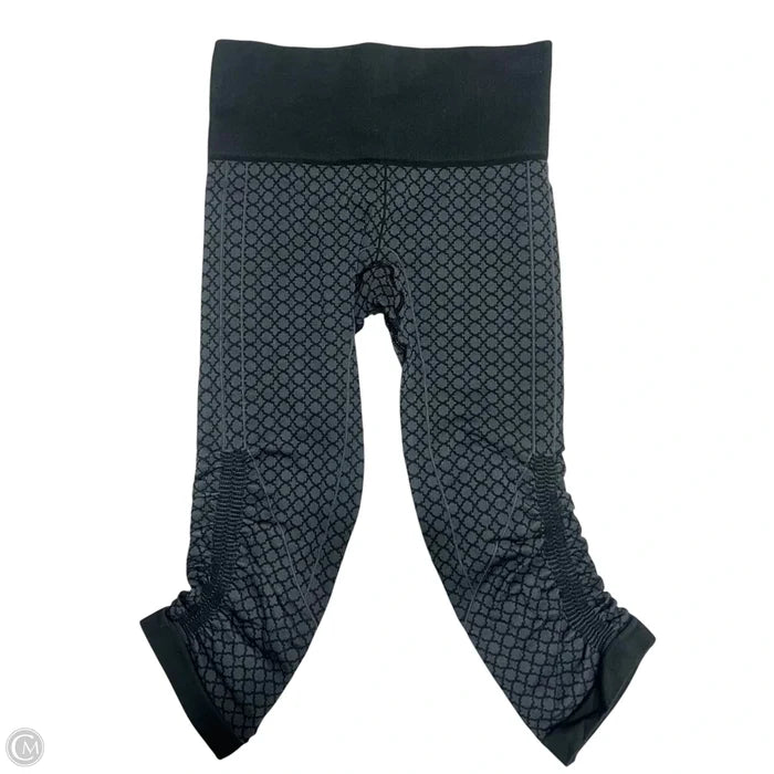 Athletic Leggings Capris By Lululemon In Black & Grey, Size: Xs