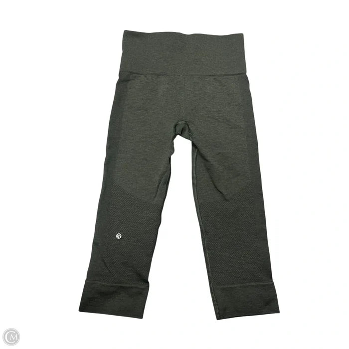 Athletic Leggings Capris By Lululemon In Green, Size: 2