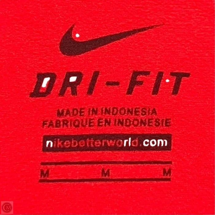 Athletic Sweatshirt Collar By Nike Apparel In Red, Size: M