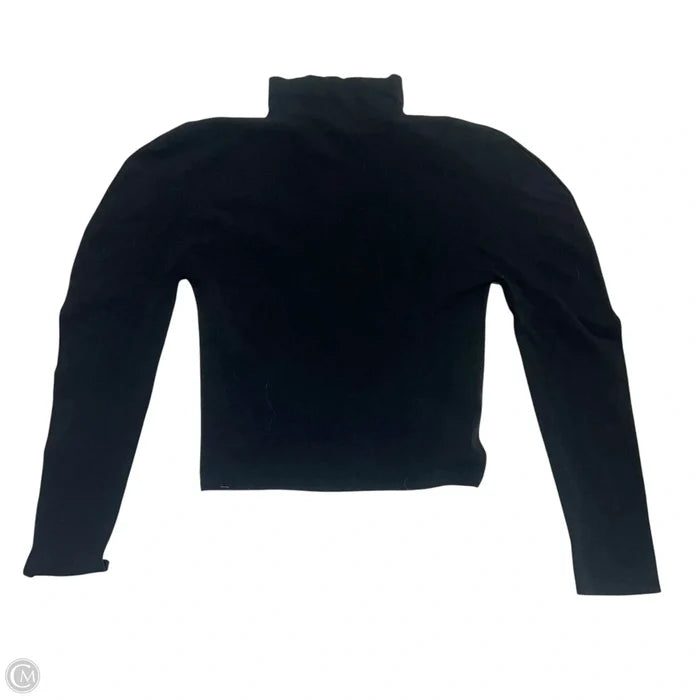 Athletic Top Long Sleeve Collar By Fabletics In Black, Size: 1x
