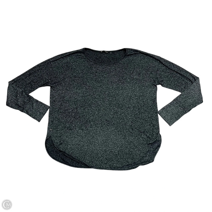 Athletic Top Long Sleeve Crewneck By Athleta In Black & Grey, Size: Xl
