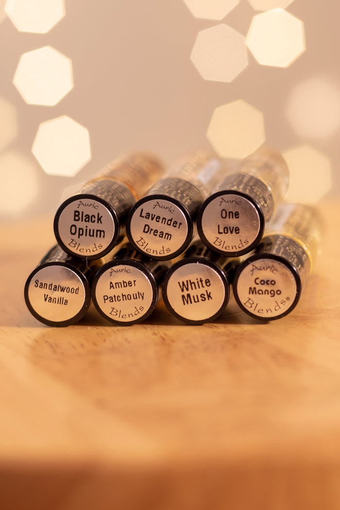 Collection of roll on perfumes