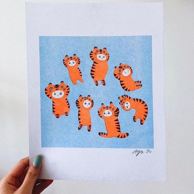 Aya Kakeda: Misc Risograph Prints