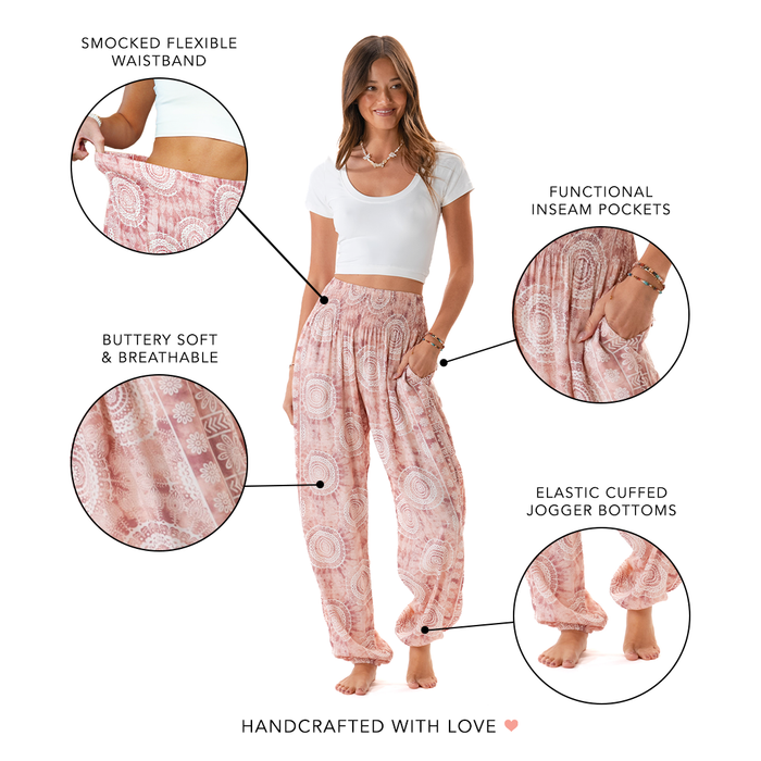 Baja Harem Pants, feature callout