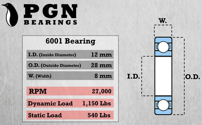 Bearing 6001-2RS