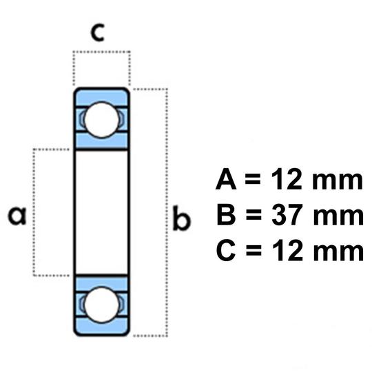Bearing 6301 2rs