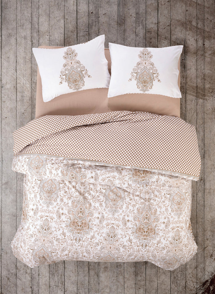 Beige in Parsley Duvet Cover Set | Beige