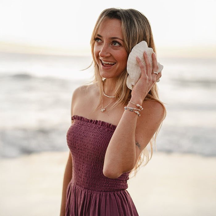 Berry Daiquiri Dress, worn on the beach