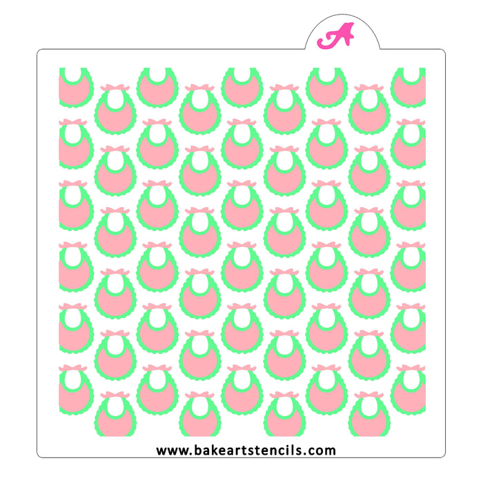 Bibs and Bows Cookie Stencil Set bakeartstencil