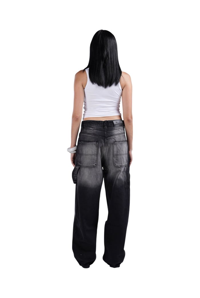BLACK BAGGY DENIM JET