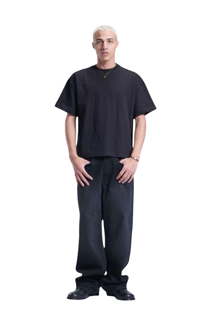 BLACK BAGGY DENIM UNISEX