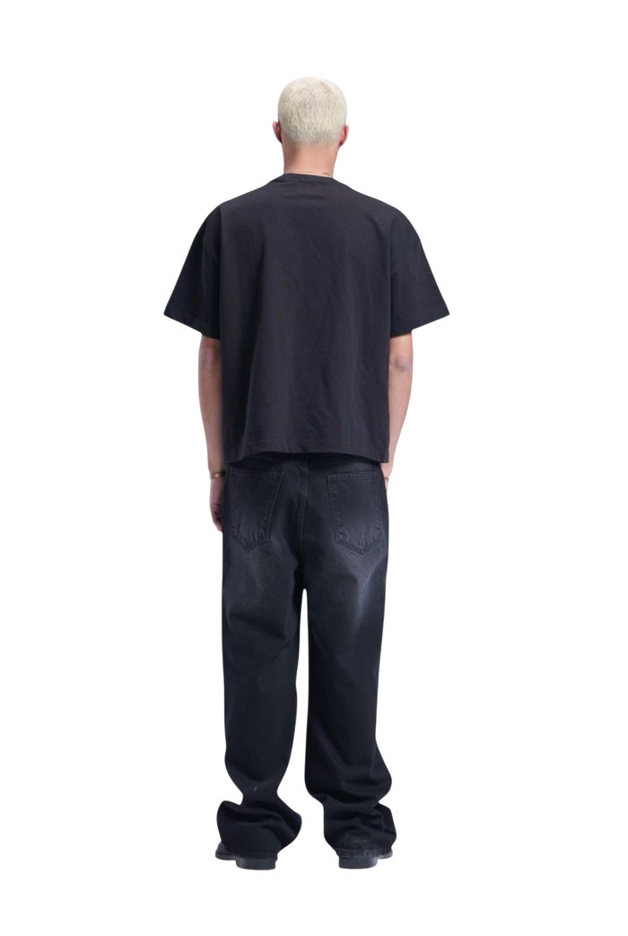BLACK BAGGY DENIM UNISEX