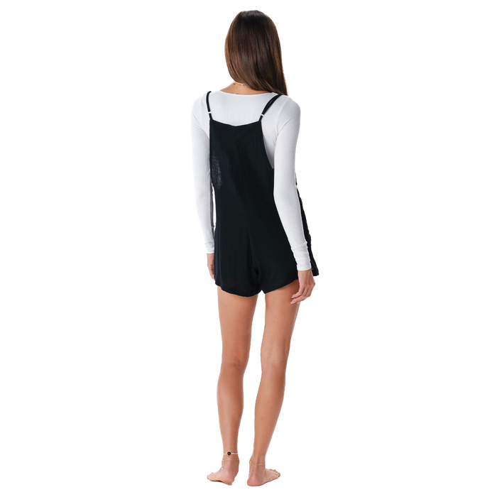 Black Boardwalk Romper, back