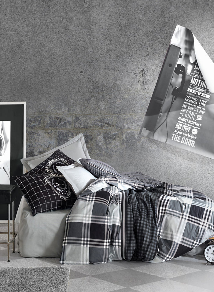 Black Imaginations Duvet Cover Set | Anthracite