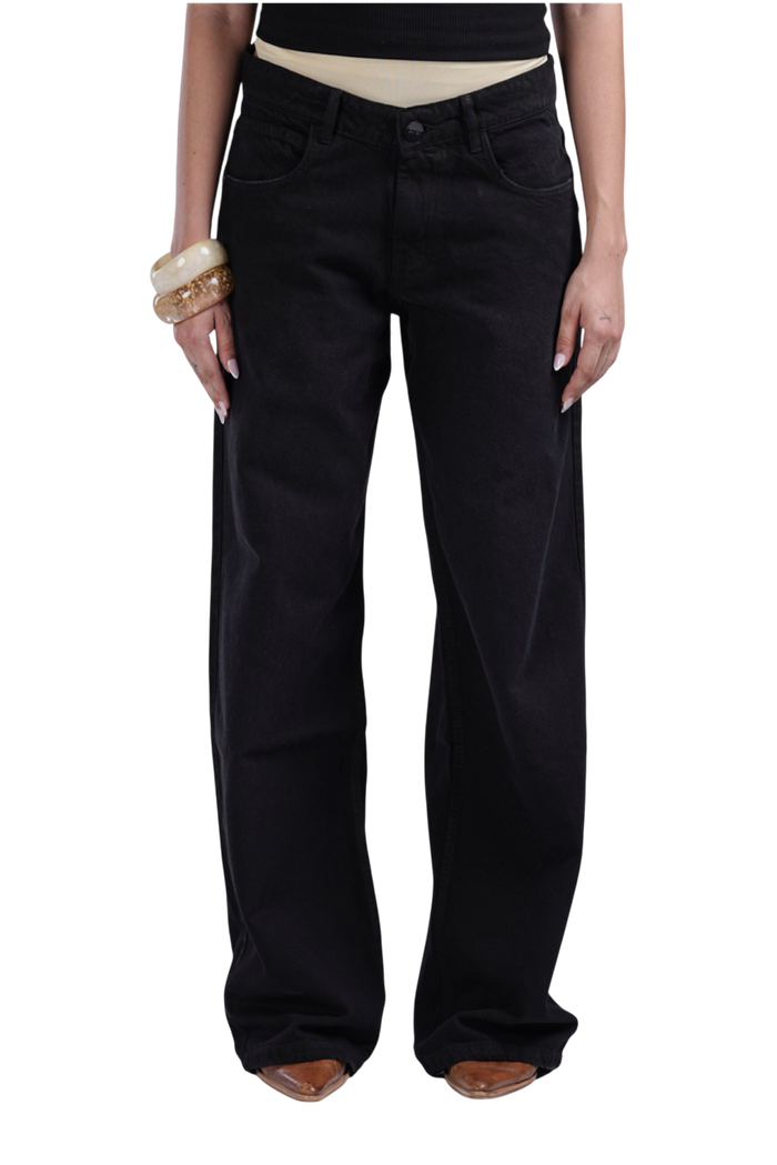 BLACK LOW WAIST