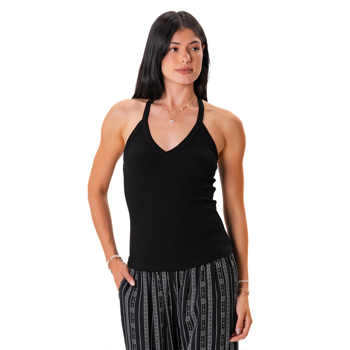 Black Riviera Tank, front