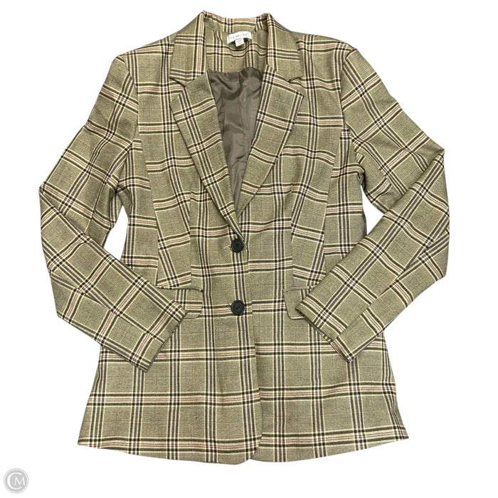 Blazer By Topshop In Cream & Purple, Size: M