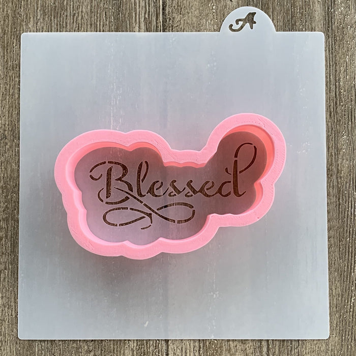 Blessed Cookie Stencil with matching Cookie Cutter