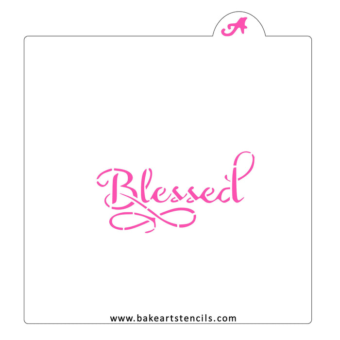Blessed Cookie Stencil bakeartstencil