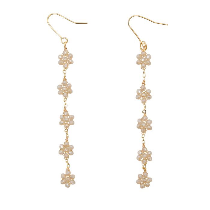 Blossom Earrings, flat lay