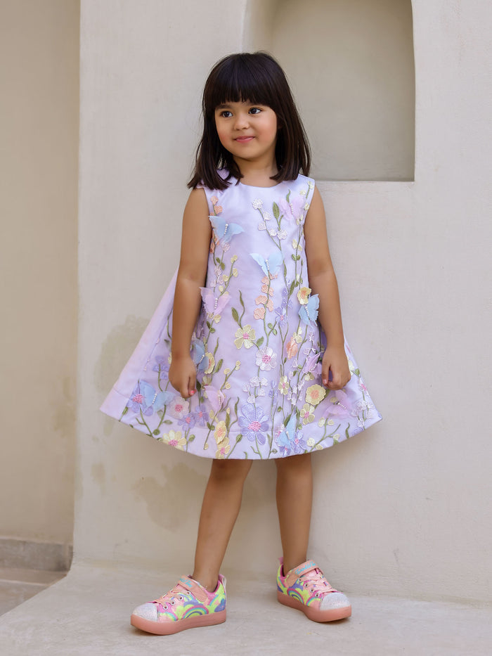 Blossom Lavender Flower Girl Dress