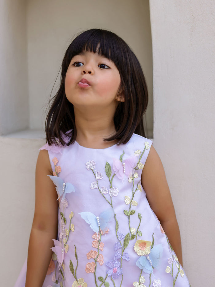 Blossom Lavender Flower Girl Dress