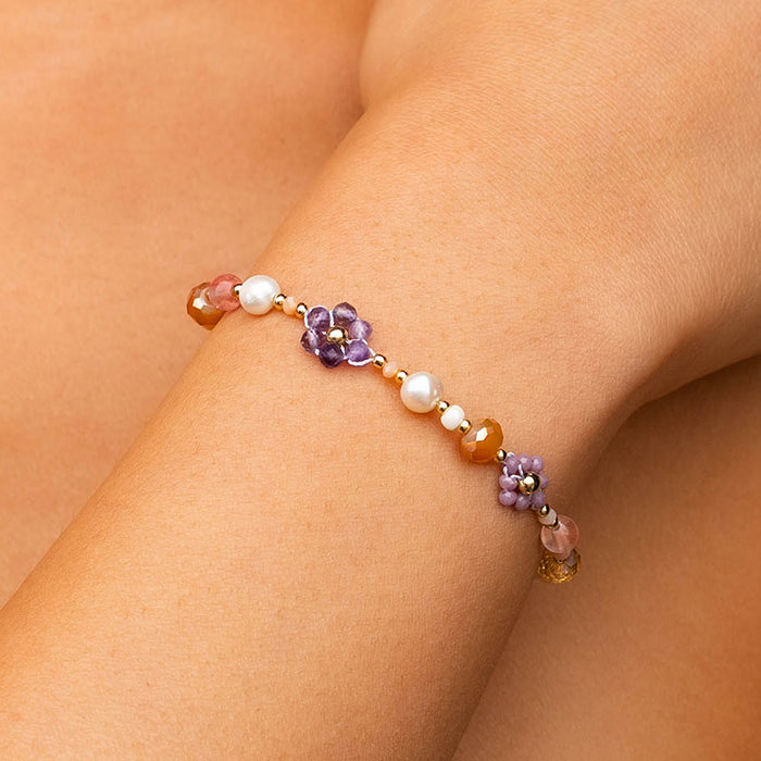 Blossoming Beauty Secret Garden Bracelet, detail on wrist
