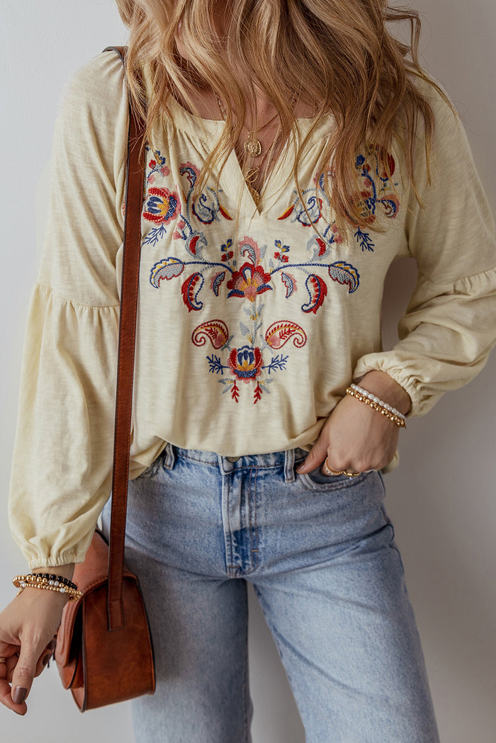 Blouse à col en V -A WOMAN WE LOVE