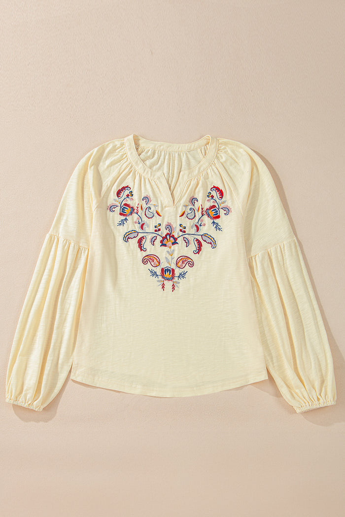 Blouse à col en V-A WOMAN WE LOVE