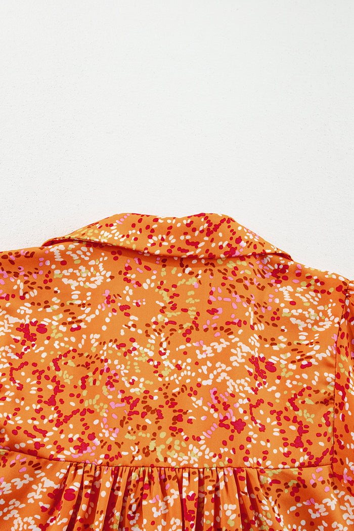 Blouse babydoll orange à col-A WOMAN WE LOVE
