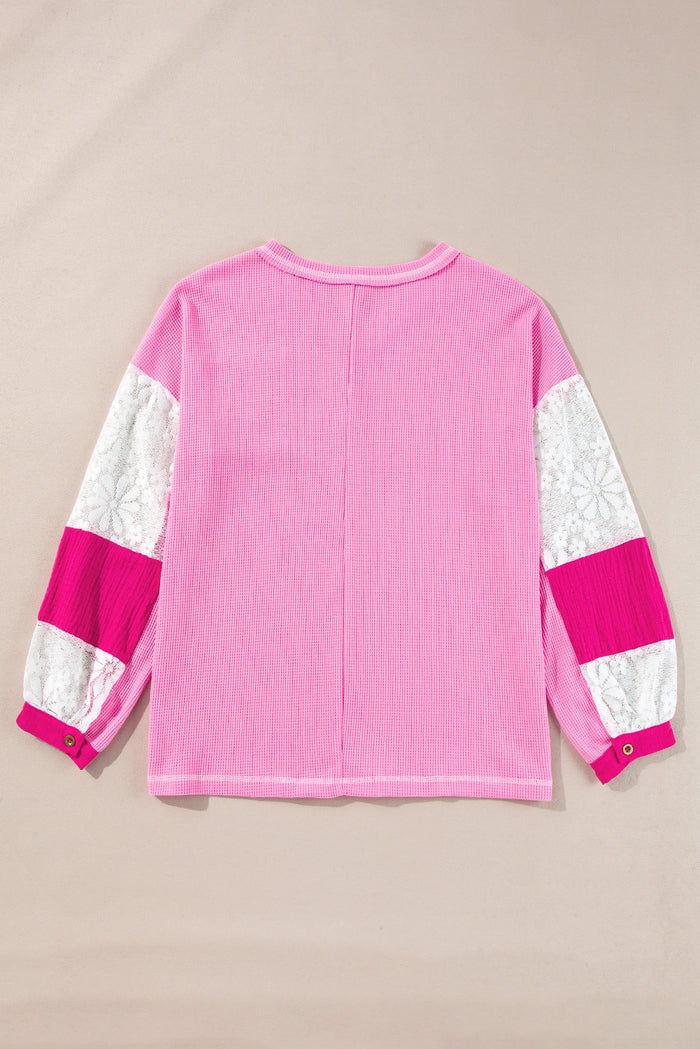 Blouse en tricot côtelé à col -A WOMAN WE LOVE