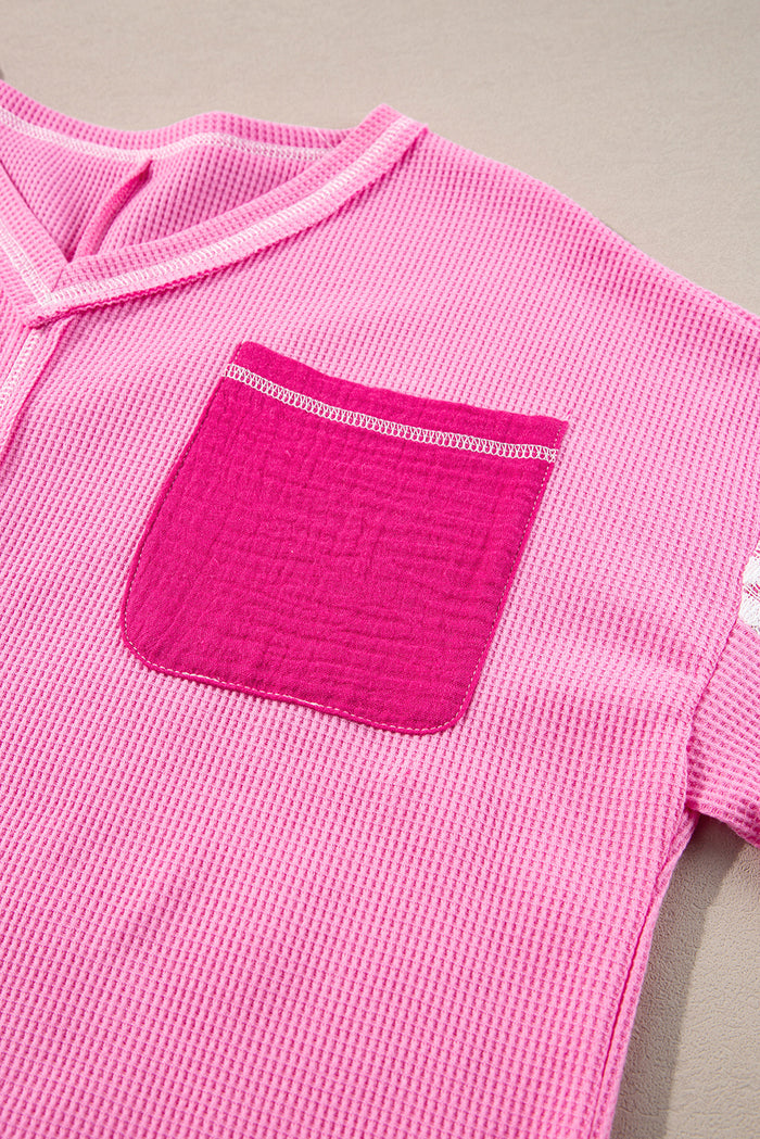 Blouse en tricot côtelé à col -A WOMAN WE LOVE