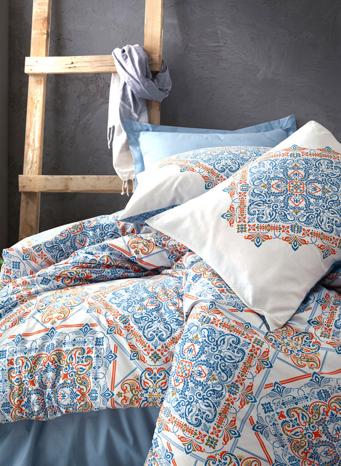 Blue Pattern Duvet Cover Set | Blue