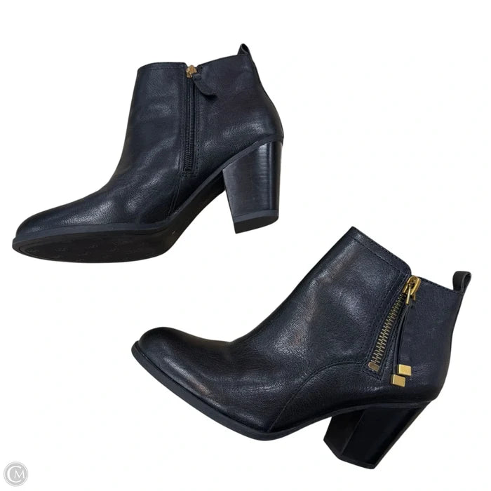 Boots Ankle Heels By Franco Sarto In Black, Size: 9