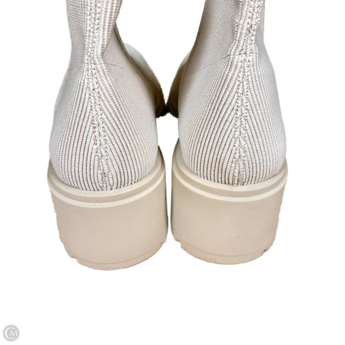 Boots Ankle Heels  In Tan, Size: 10